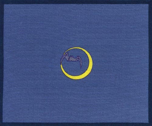 大宮華紋で制作した「月に蝙蝠」